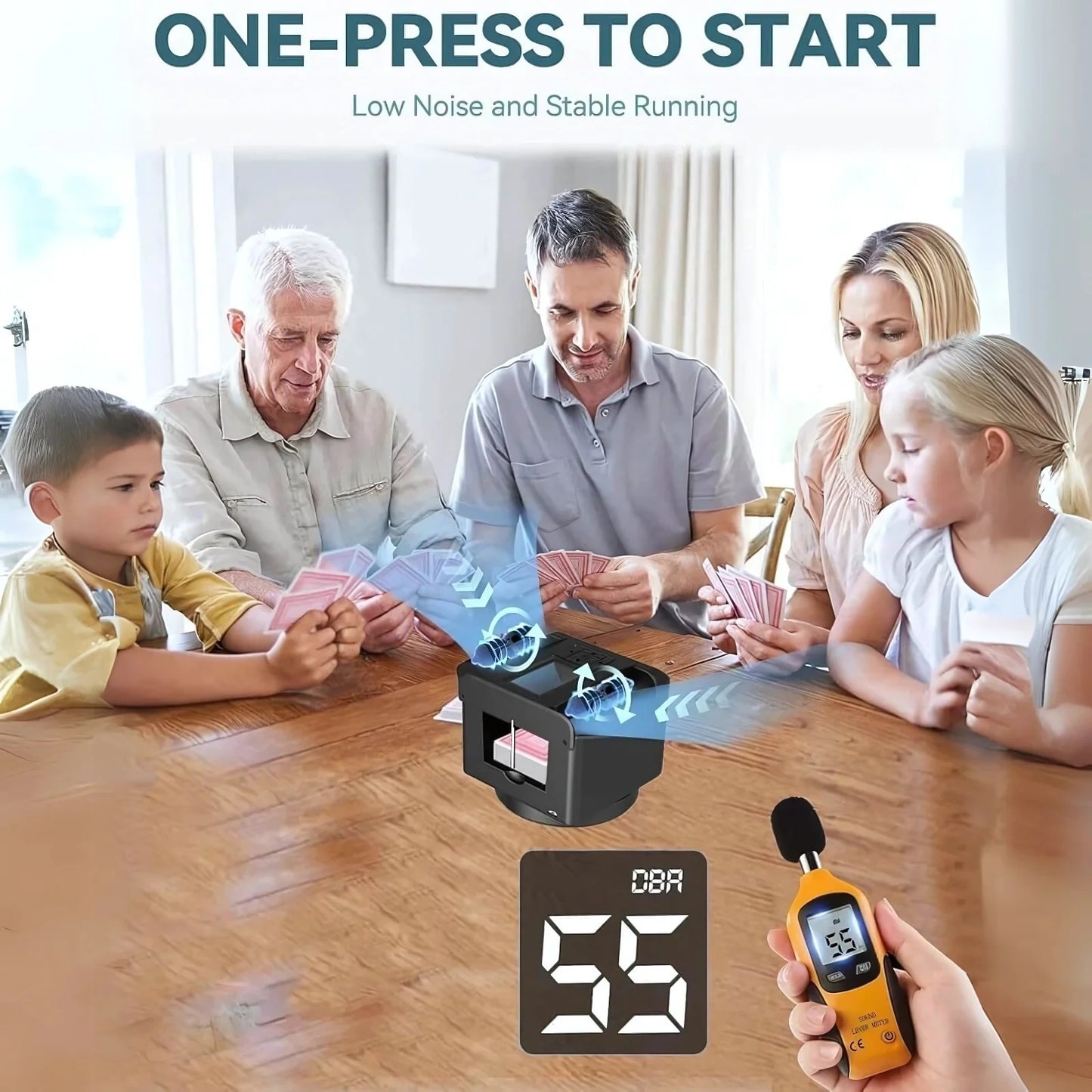2-in-1 Automatic Card Shuffler & Dealer