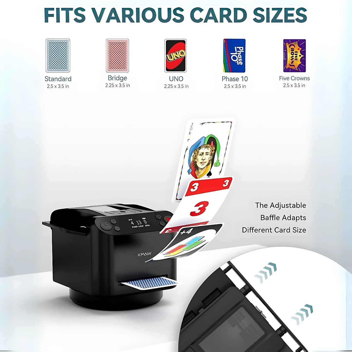2-in-1 Automatic Card Shuffler & Dealer